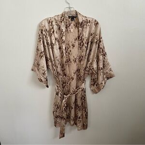 Victoria's Secret Animal Print Satin Robe